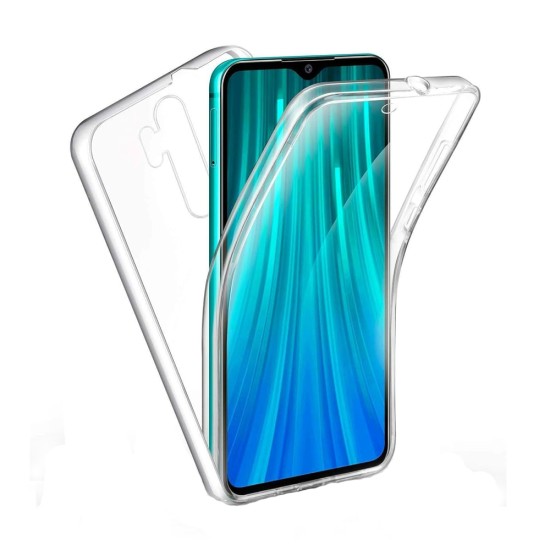 Funda de Silicona 360º para Xiaomi Redmi Note 8 Pro Transparente